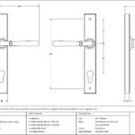 satin brass newbury slimline lever espag. lock set