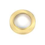 satin brass round escutcheon (plain)