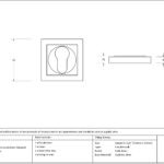 satin brass round euro escutcheon (square)