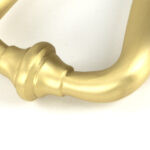 satin brass slimline art deco door knocker
