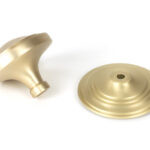 satin brass art deco centre door knob