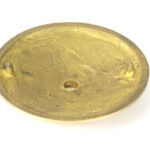 satin brass art deco centre door knob