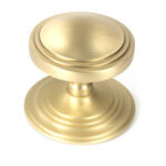 satin brass art deco centre door knob