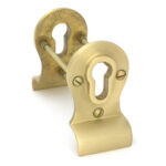 satin brass 50mm euro door pull (back to back fixings)