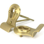 satin brass 50mm euro door pull (back to back fixings)