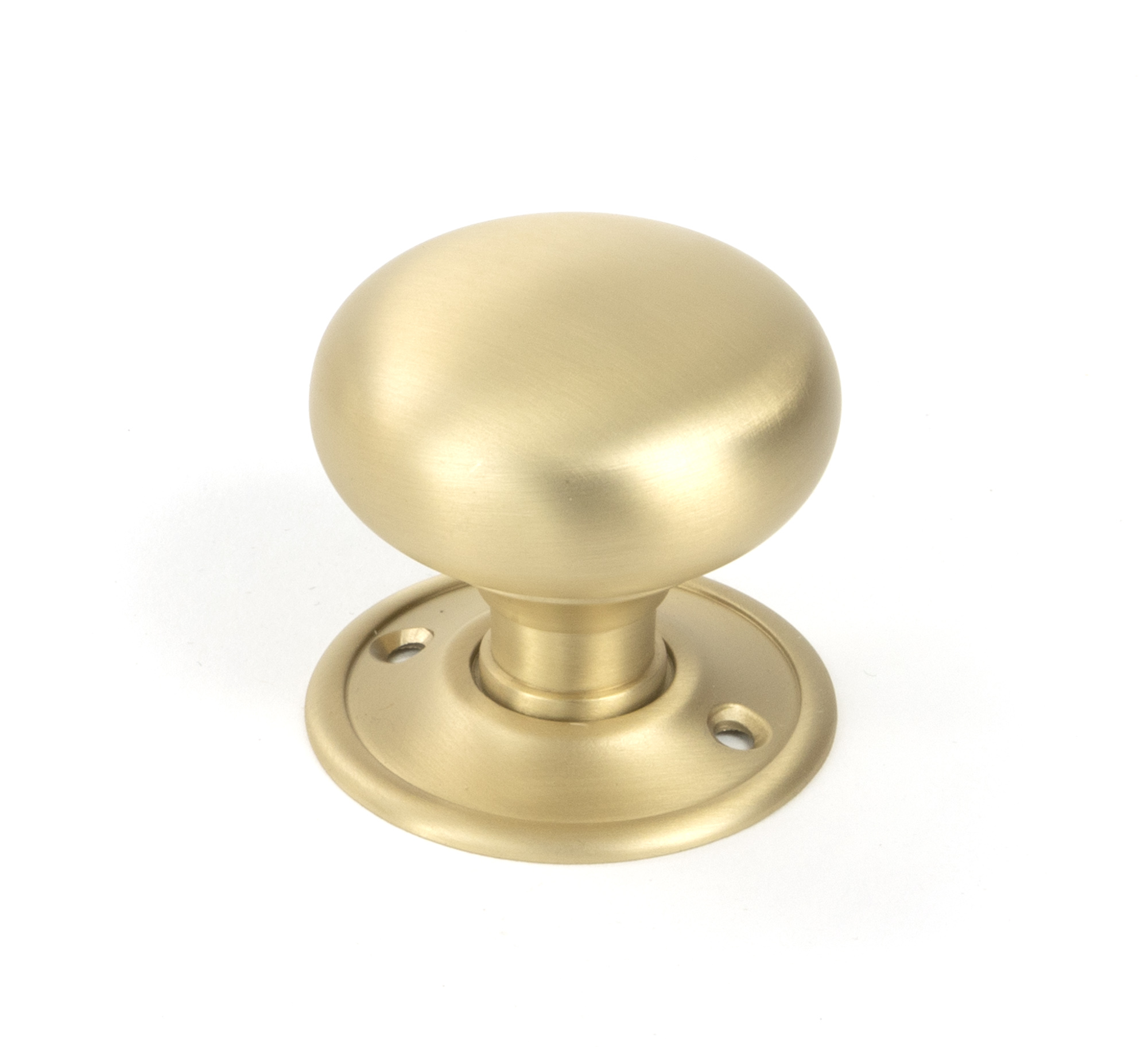 satin brass 49mm mushroom mortice/rim knob set