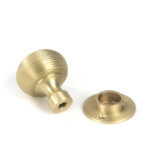 satin brass heavy beehive mortice/rim knob set
