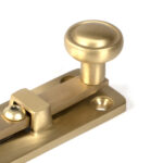 satin brass 4" universal bolt