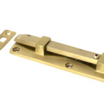 satin brass 6" universal bolt