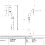 satin brass newbury espag rh