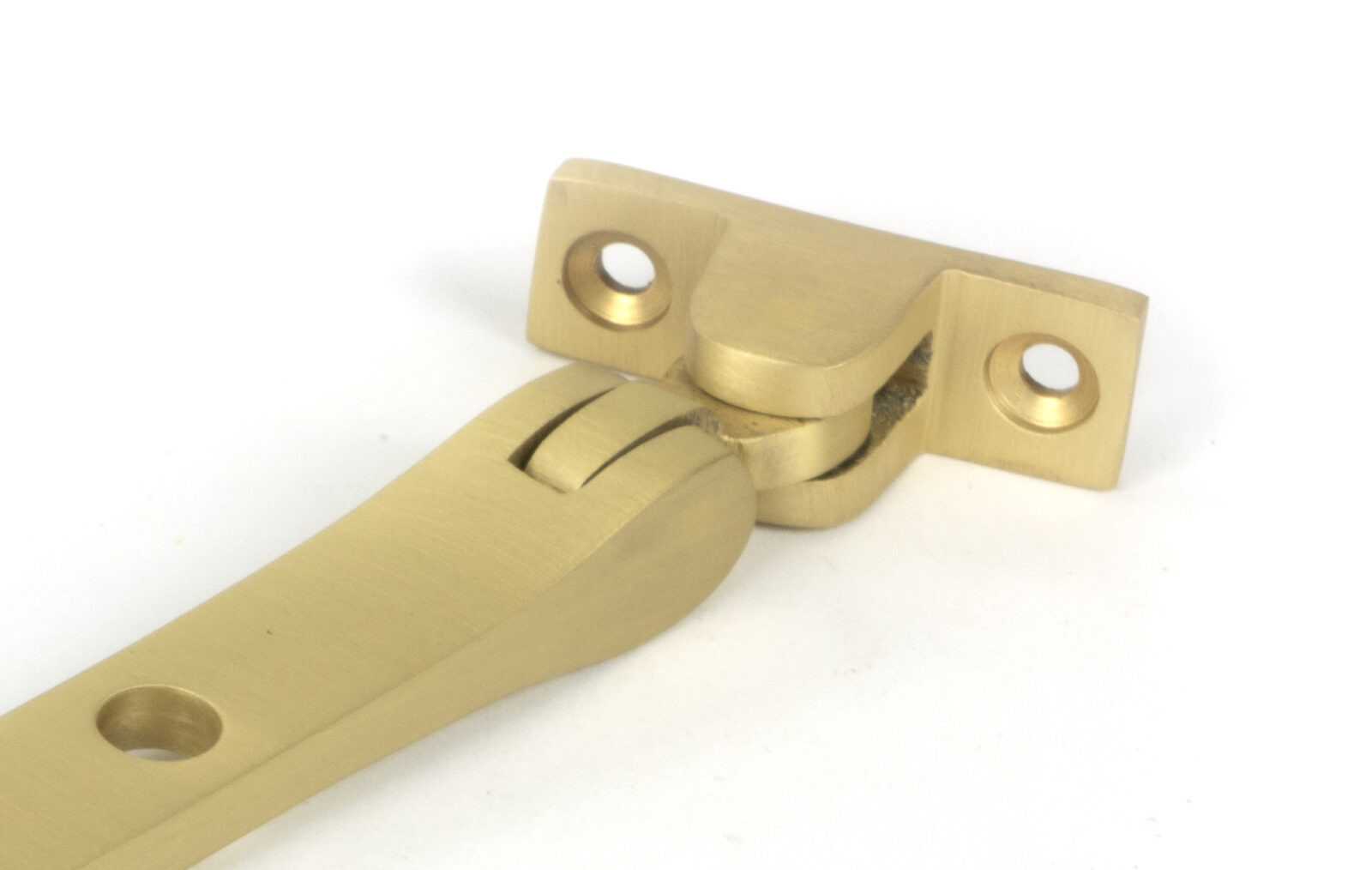 satin brass 8" newbury stay