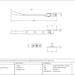 satin brass 8" newbury stay