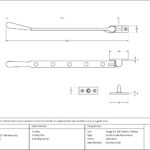 satin brass 12" newbury stay