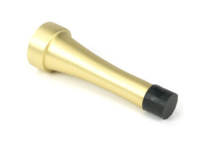 satin brass projection door stop
