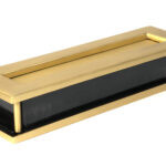 satin brass traditional letterbox
