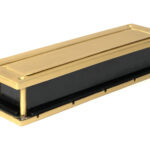 satin brass traditional letterbox