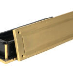 satin brass traditional letterbox