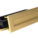 satin brass traditional letterbox