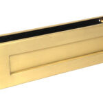 satin brass traditional letterbox