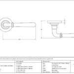matt black newbury lever on rose set (plain) unsprung