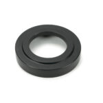 matt black newbury lever on rose set (art deco) unsprung