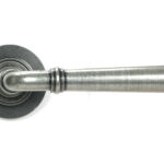 pewter newbury lever on rose set (plain) unsprung