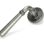 pewter newbury lever on rose set (plain) unsprung