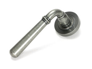 pewter newbury lever on rose set (plain) unsprung