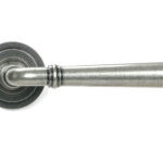 pewter newbury lever on rose set (art deco) unsprung