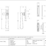 pewter locking newbury fastener