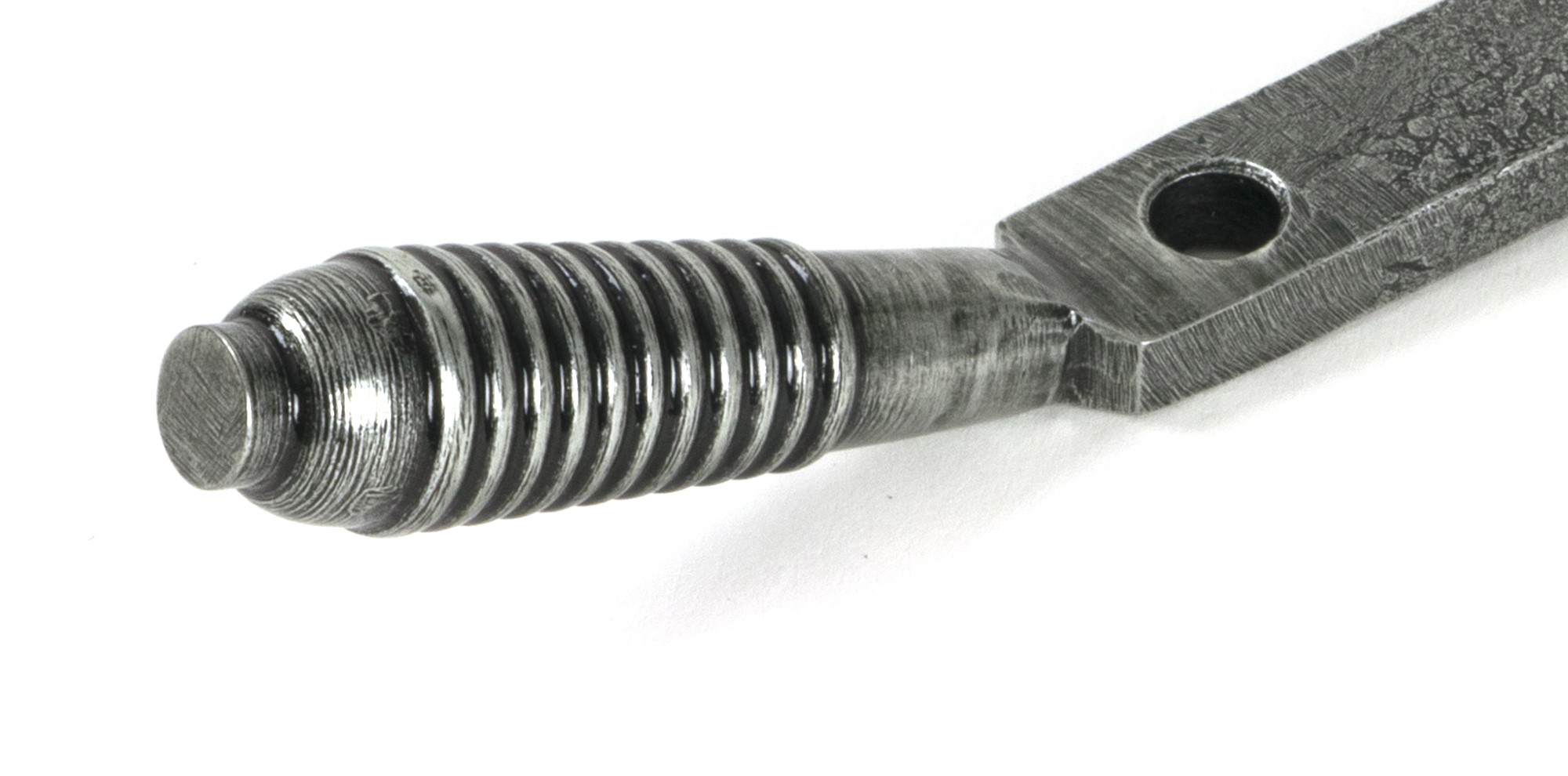 pewter 8" reeded stay