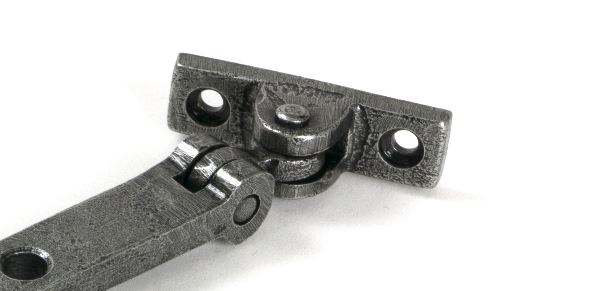 pewter 8" reeded stay