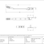 polished marine ss (316) 8" reeded stay