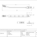 matt black 10" reeded stay