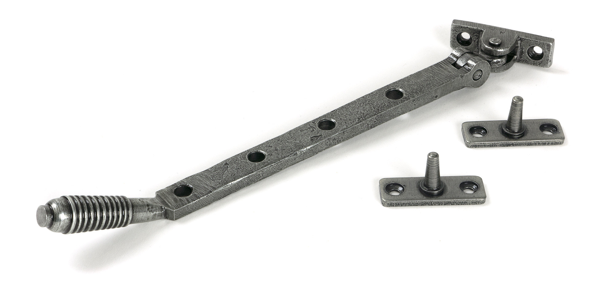 pewter 10" reeded stay