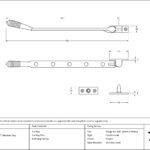 pewter 12" reeded stay