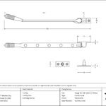 polished marine ss (316) 12" reeded stay