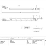 satin marine ss (316) 12" reeded stay