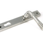 polished marine ss (316) reeded slimline lever espag. lock set