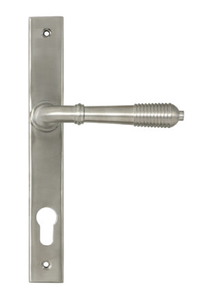 satin marine ss (316) reeded slimline lever espag. lock set