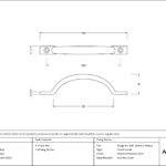 satin marine ss (316) slim sash pull