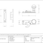 black prestbury sash hook fastener