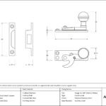 satin marine ss (316) prestbury sash hook fastener