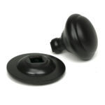 aged bronze round centre door knob