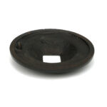 aged bronze round centre door knob