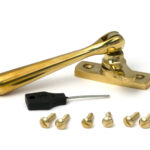 polished brass locking newbury fastener