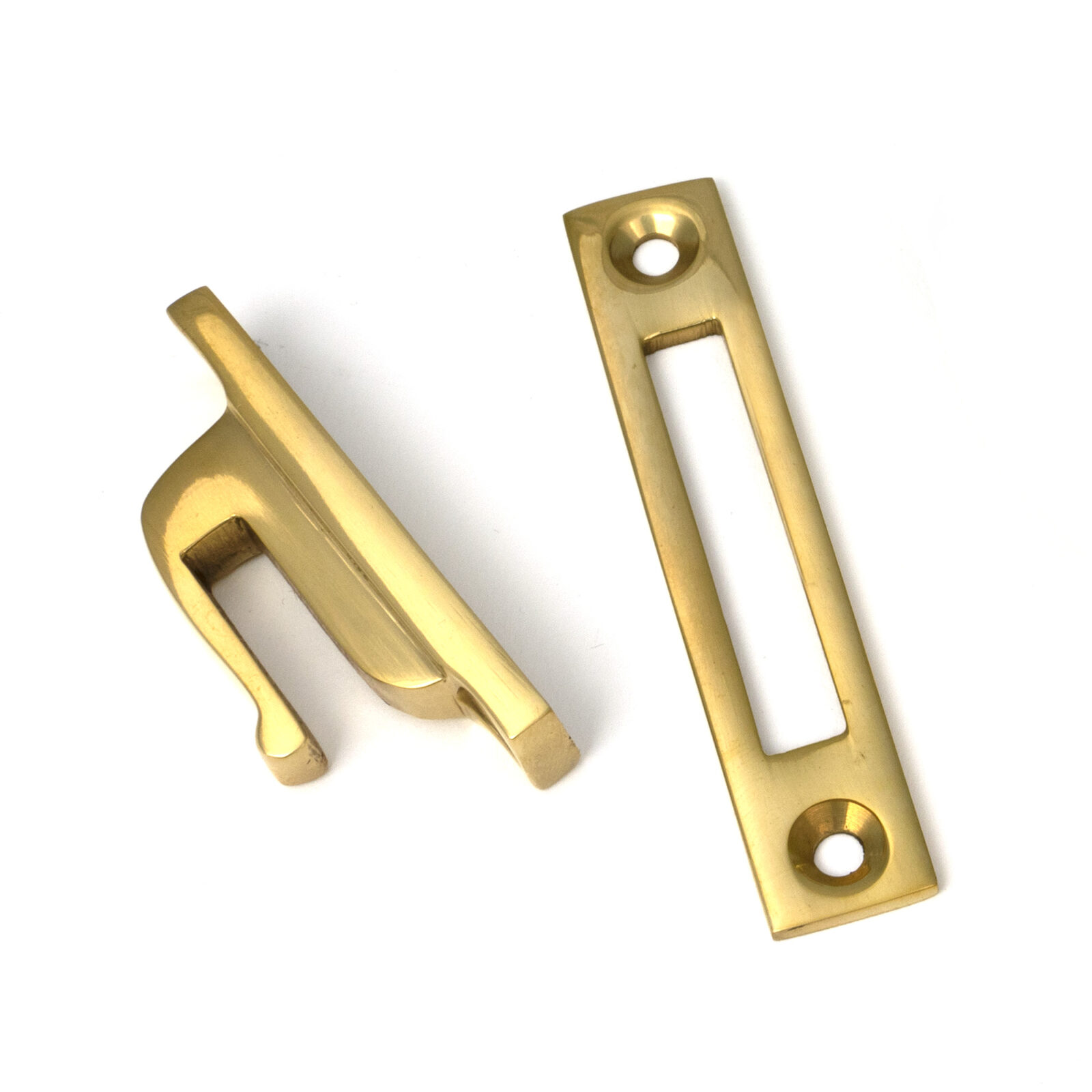 polished brass locking newbury fastener