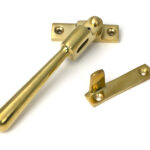 polished brass night vent locking newbury fastener