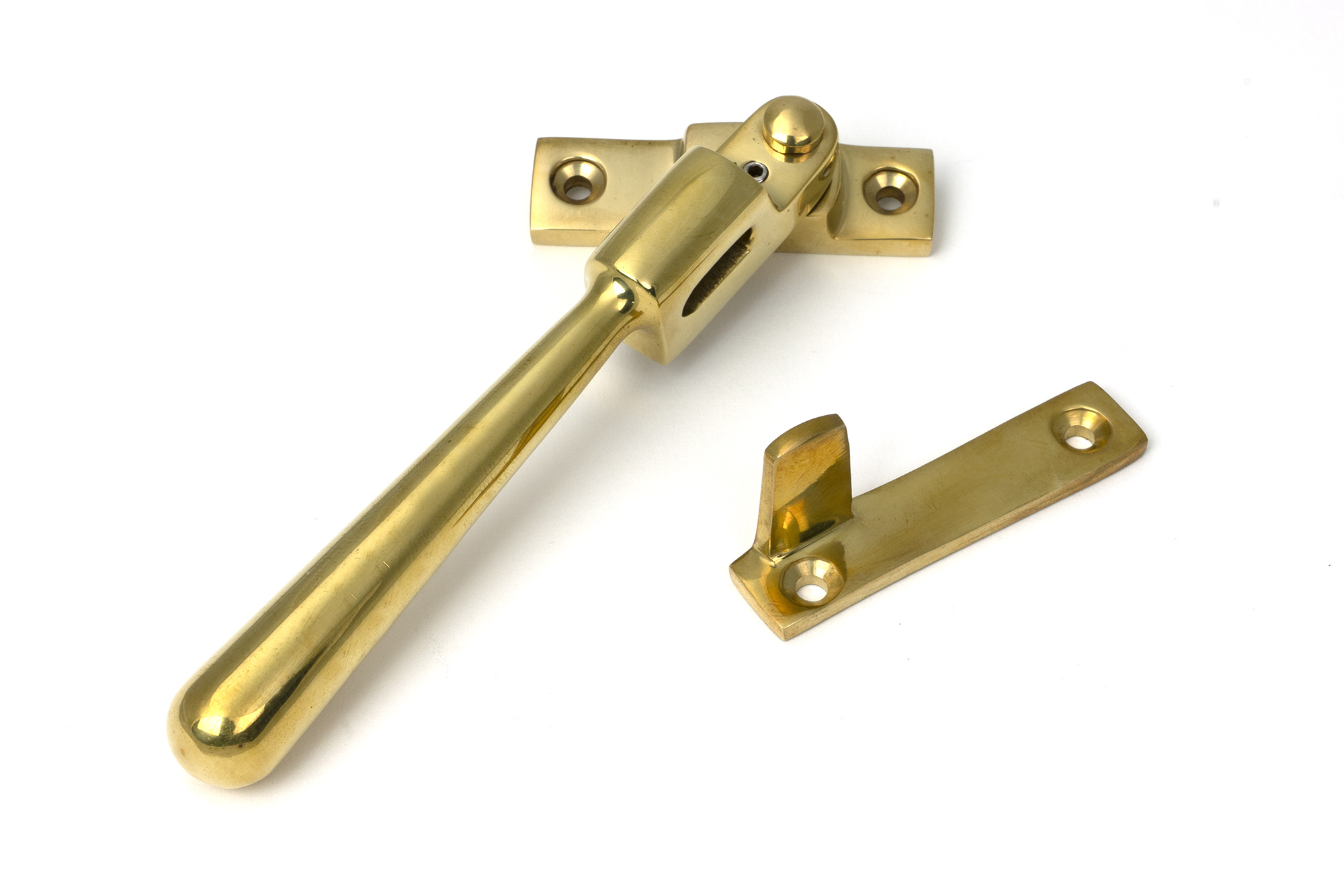 polished brass night vent locking newbury fastener
