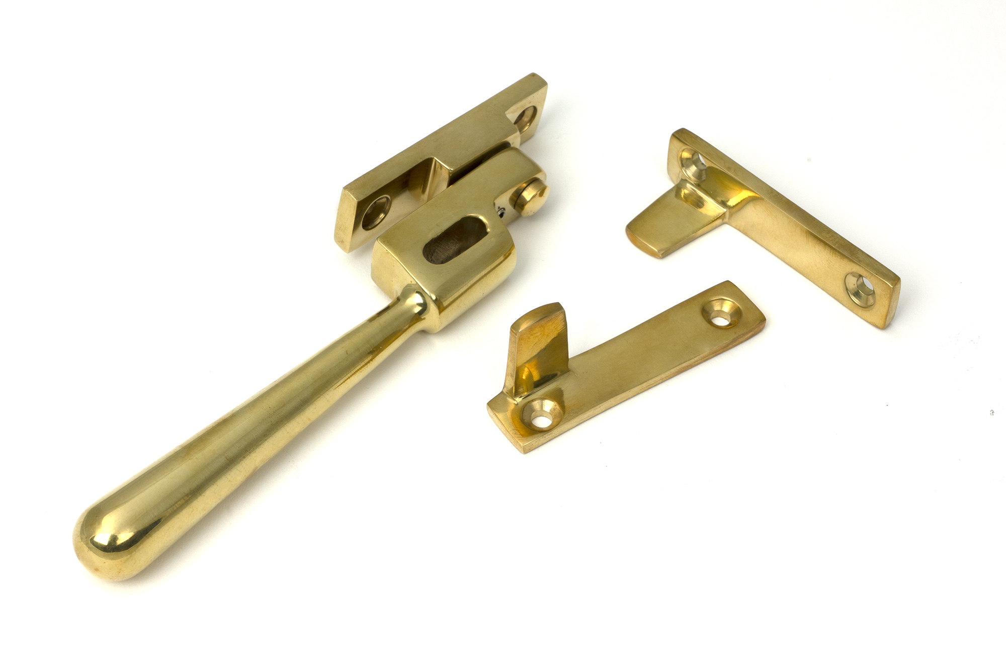 polished brass night vent locking newbury fastener